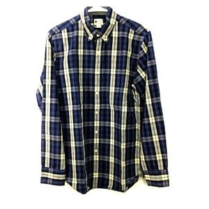 J. Crew Washed Tartan Button Down Long Sleeve